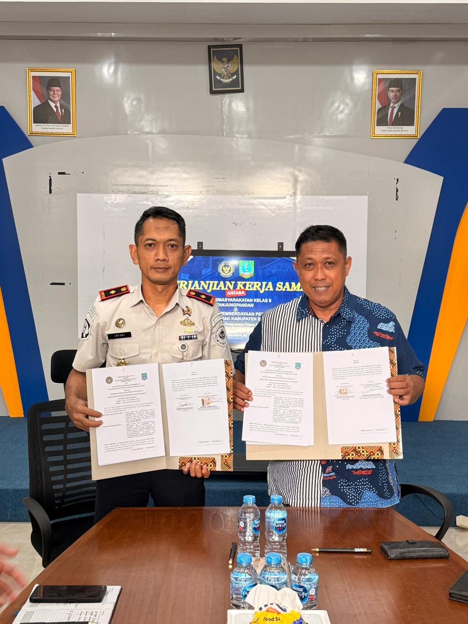 Bapas Tanjungpandan Laksanakan Penandatanganan PKS dengan Dinsos PP dan PA Belitung Timur